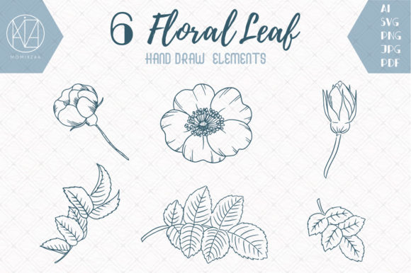Elevate Designs with Hand-Drawn Botanical SVG Elements