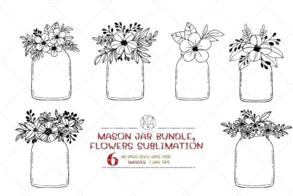Elevate Your Designs with a 6 Mason Jar Bundle