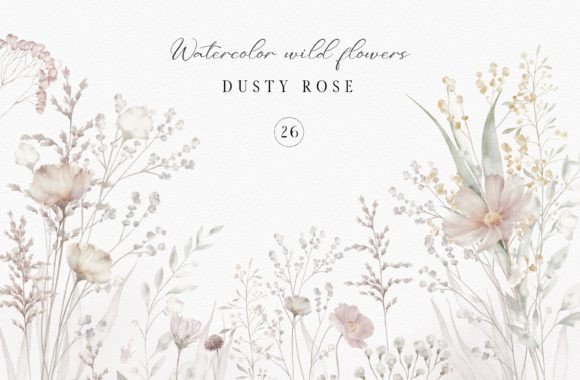 Elevate Your Designs with Watercolor Floral Illustrations