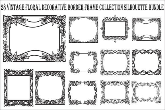 Elevate Your Projects with Vintage Floral Border Frames