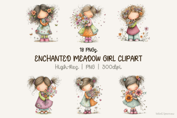 Enchanted Meadow Girl Clipart 18 Png: A Designer's Guide