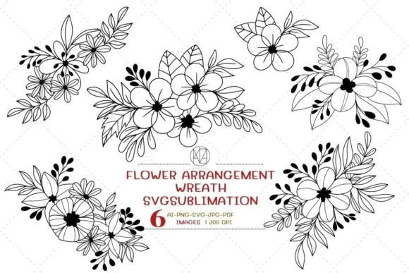 Flower Arrangement Wreath SVG: Elevate Your Creative Projects