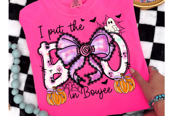 I Put Boo in Boujee Png: Lacey Halloween Design
