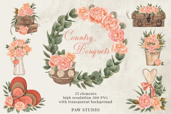 Roses Frames Bouquets Borders Wreaths: Elevate Your Visual Design