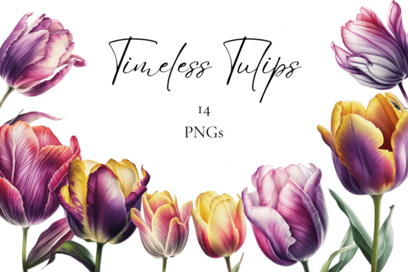 Timeless Tulips Clipart: Elevate Your Floral Designs