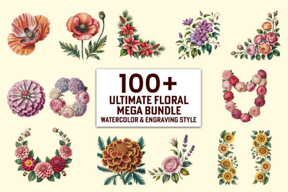 Transform Your Designs with a Premium Floral Asset Collection