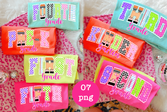 Varsity Back to School Grade PNG Bundle: Elevate Your Designs