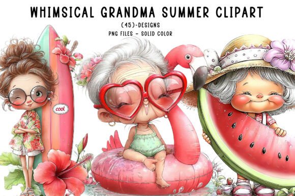 Whimsical Grandma Summer Clipart: A Designer's Guide