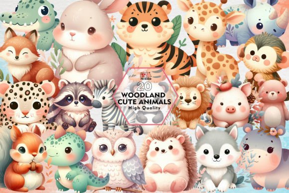 Woodland Cute Animals Sublimation: A Designer's Asset
